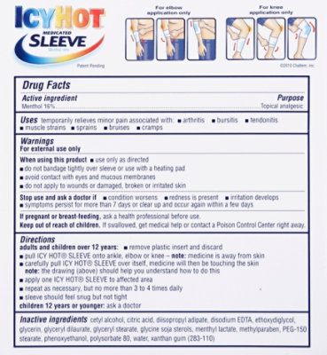 Icy Hot Knee & Ankle Sleeve - 3 CT - Image 3