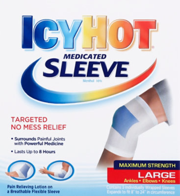 Icy Hot Knee & Ankle Sleeve - 3 CT - Image 2