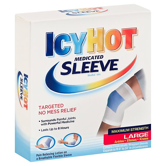 Icy Hot Knee & Ankle Sleeve - 3 CT