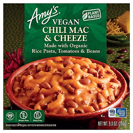 Amys Og Entree Vegan Chili Mac - 9 OZ - Image 1