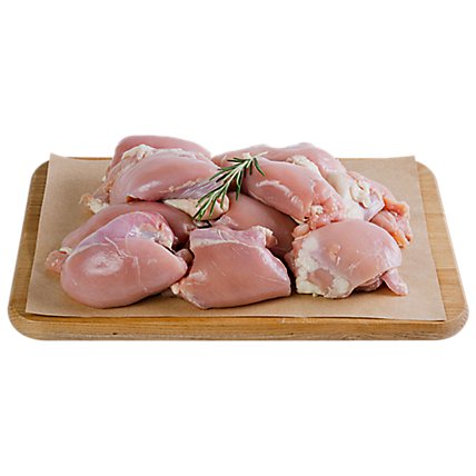Haggen Chicken Thigh Boneless Skinless No Antibiotics Vegetarian Fed Cage Free VP - 3.5 lbs. - Image 1