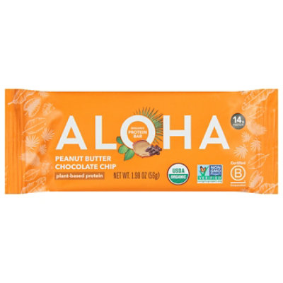 ALOHA Plant Based Peanut Butter Chocolate Chip Protein Bar - 1.89 Oz - Image 3