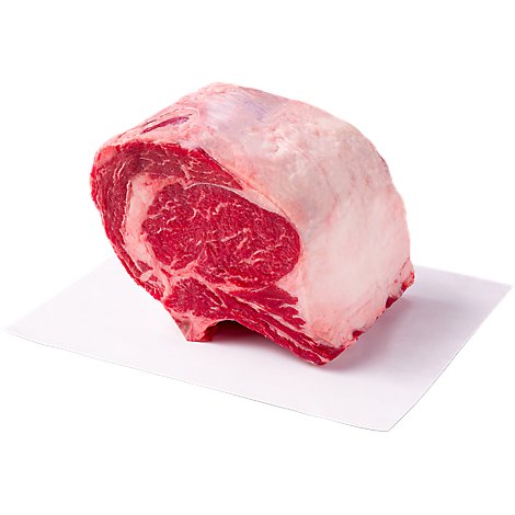 USDA Choice Beef Legendary Rib Roast Bone In Service Case - Weight Between 4-6 Lb