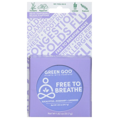 Green Goo Free To Breathe Salve - 1.82 OZ - Image 3