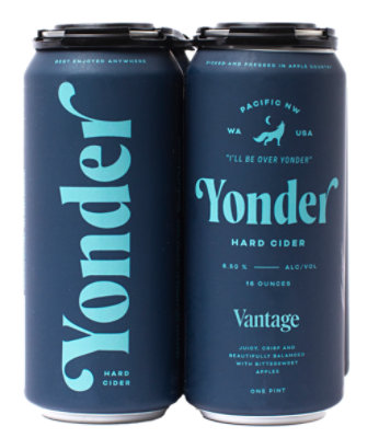 Yonder Semi Sweet Cider In Cans - 4-16 FZ - Image 1