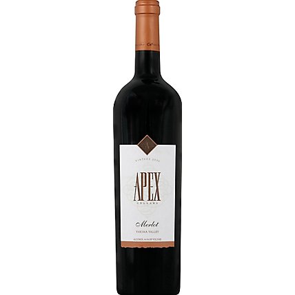 Apex Cellars Merlot Red Wine - 750 Ml - Image 2
