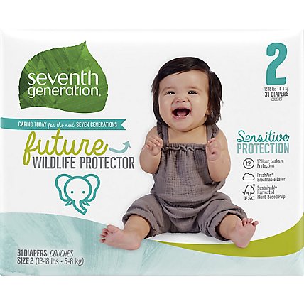 Seventh Generation Diapers Stage 2 - 31 Count - Image 2