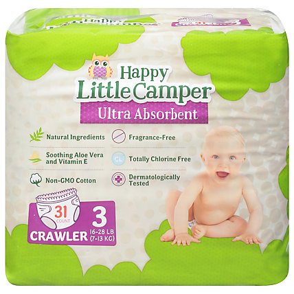 Happy Little Camper Size 3 Diapers - 31 CT - Image 3