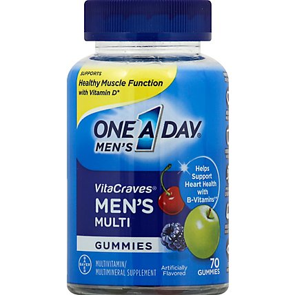 One A Day Mens Vitacraves Gummies - 70 CT - Image 2