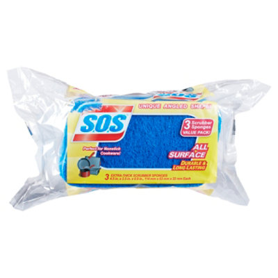 Sos Scrubber All Surface Sponge - 3 CT - Image 1