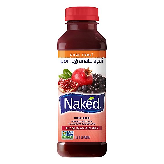 Naked Juice Pomegranate Acai Juice - 15.2 FZ