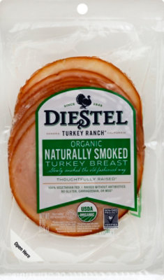 Diestel Organic Sliced Smoked Tureky Breast - 6 OZ - Image 2