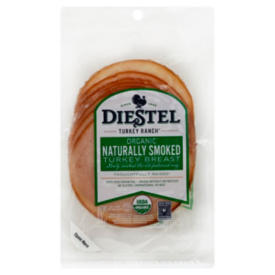 Diestel Organic Sliced Smoked Tureky Breast - 6 OZ - Image 1