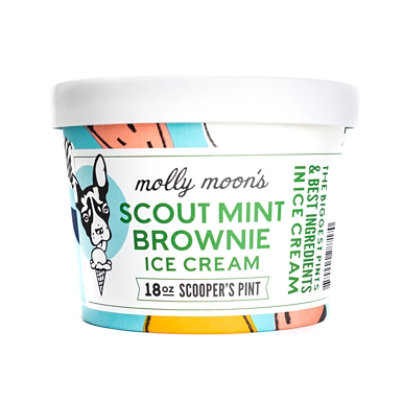 Molly Moon Ice Cream Mint Brownie - 18 OZ - Image 1