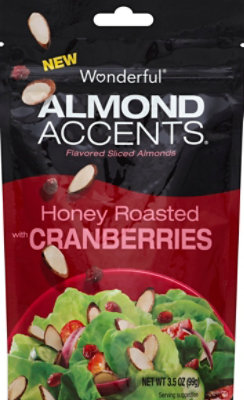 Wonderful Almond Accents Honey Roasted With Cranberries - 3.5 OZ - Image 2