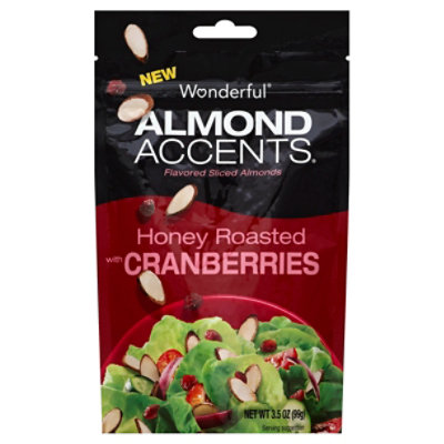 Wonderful Almond Accents Honey Roasted With Cranberries - 3.5 OZ - Image 1