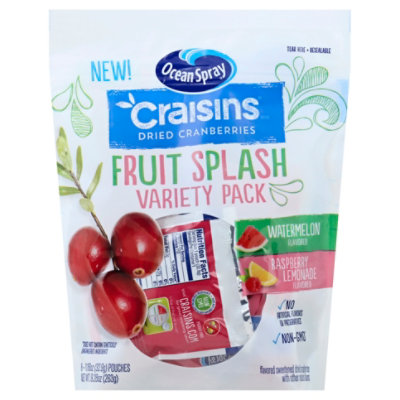 Craisins R Var Pk Fruit Splash - 8-1.16 OZ - Image 1