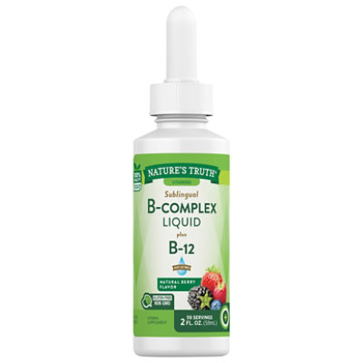 Natures Truth Vitamin B Complex B12 Sublingual - 2 FZ - Image 3