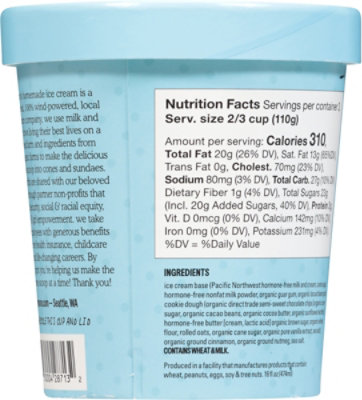 Molly Moon Ice Cream Cookie Dough - 18 OZ - Image 5