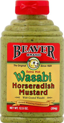 Beaver Wasabi Mustard Horseradish Extra Hot - 12.5 OZ - Image 2