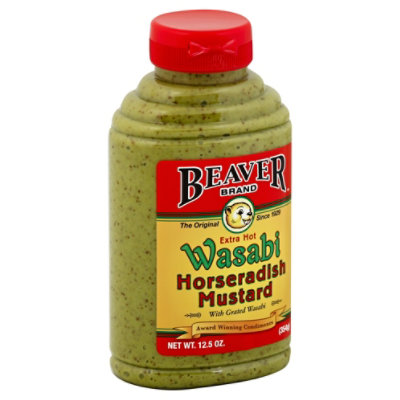 Beaver Wasabi Mustard Horseradish Extra Hot 12.5 OZ Safeway