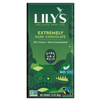 Lilys 85% Extremely Dark Chocolate Bar - 2.8 OZ - Image 3