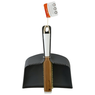 Full Circle Clean Team Brush & Dustpan Set White - Image 3