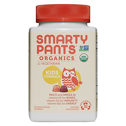 SmartyPants Organic Multivitamin Gummies Kids Formula - 120 Count - Image 3
