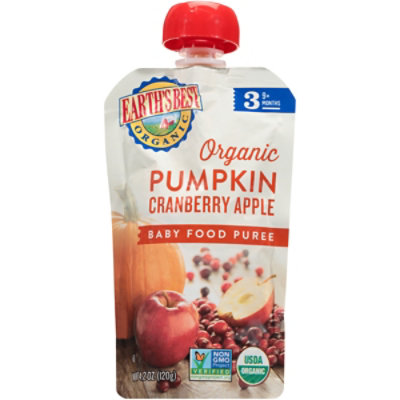 Earths Best Organic Pumpkin/cranberry/apple 3rds Baby Food - 4.2 OZ - Image 2