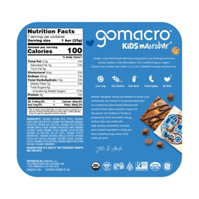 GoMacro Oatmeal Chocolate Chip Cookie Bar - 7-0.9 Oz - Image 5