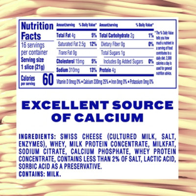 Kraft Singles Swiss Pasteurized Prepared Cheese Product Slices - 16 Count - Image 8