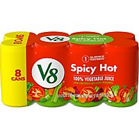 V8 100% Original Spicy Hot Vegetable Juice - 8-5.5 FZ - Image 2