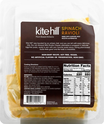 Kite Hill Spinach & Ricotta Ravioli - 9 OZ - Image 6
