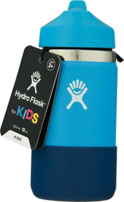 Hydro Flask 12oz Kids Wm 2.0 Straw Lid & Boot Pacifc - EA - Image 2