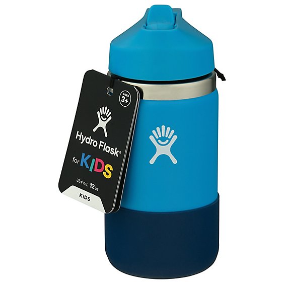 Hydro Flask 12oz Kids Wm 2.0 Straw Lid & Boot Pacifc - EA