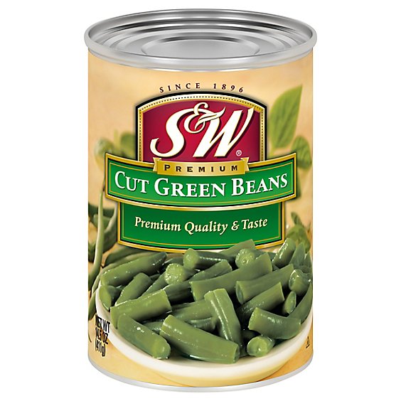 S&w Cut Green Beans - 14.5 OZ