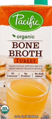 Pacific Foods Bone Turkey Broth Org - 32 FZ - Image 2