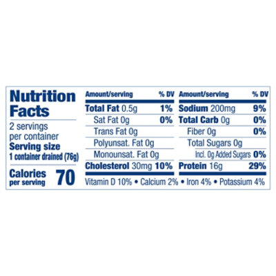 Chicken of the Sea Chunk Light Tuna Cups 2pk - 2-2.8 OZ - Image 3