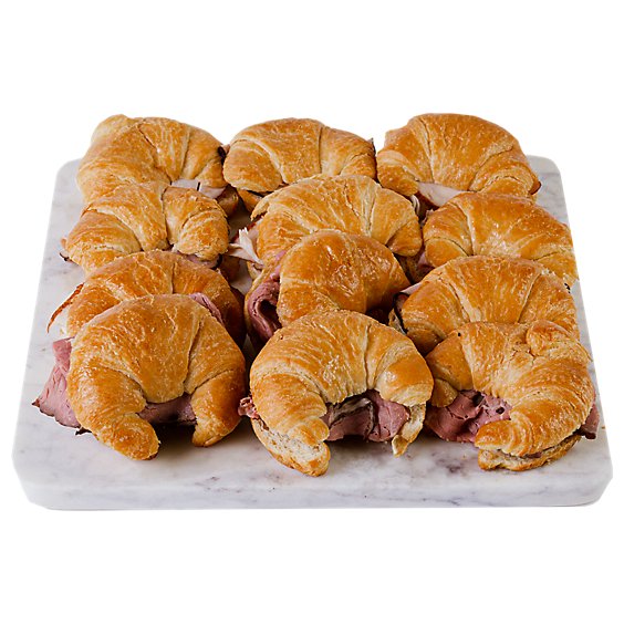 Haggen Mini Croissant Sandwich Party Tray - Made Right Here Always Fresh