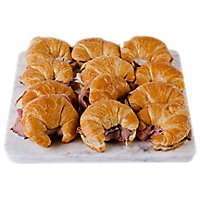 Haggen Mini Croissant Sandwich Party Tray - Made Right Here Always Fresh - Image 1