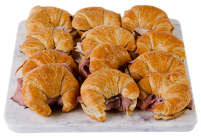Haggen Mini Croissant Sandwich Party Tray - Made Right Here Always Fresh - Image 1