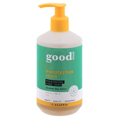 Alaffia Hand Soap Eucalyptus Mint - 12 OZ - Image 3