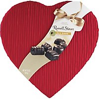 Russell Stover I/o Dark Chocolate Farbric Heart - 10 OZ - Image 1