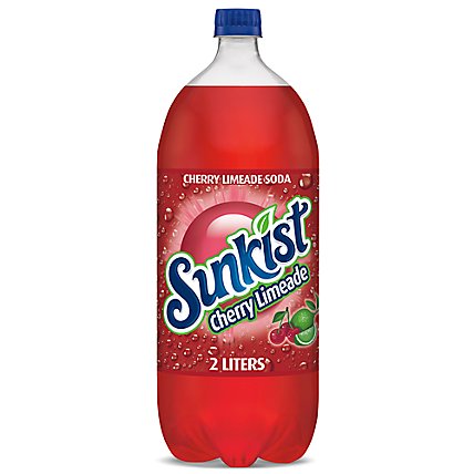 Sunkist Cherry Limeade Soda - 2 Liter - Image 1