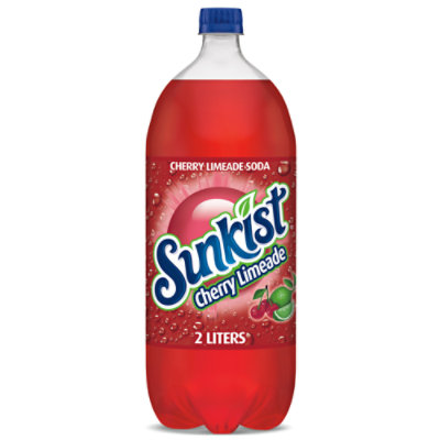 Sunkist Cherry Limeade Soda Bottle - 2 Liter