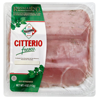 Citterio Rosmarino Rosemary Oven Roasted Ham - 4 Oz - Image 1