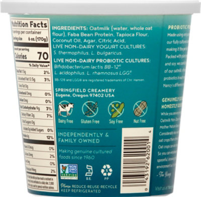 Nancys Yogurt Oatmilk Plain - 24 OZ - Image 6