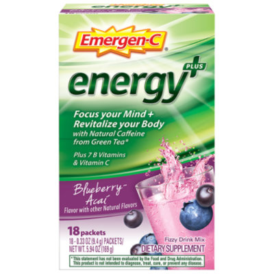 Emergen C Energy Plus Blbry Acai - 18 CT - Image 2