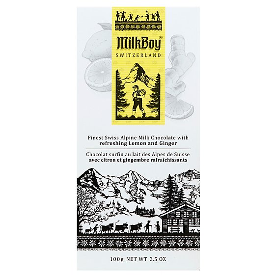Milkboy Milk Chocolate Lemon/ginger - 3.5 OZ
