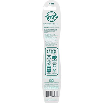Toms Adult Soft Single Toothbrush - EA